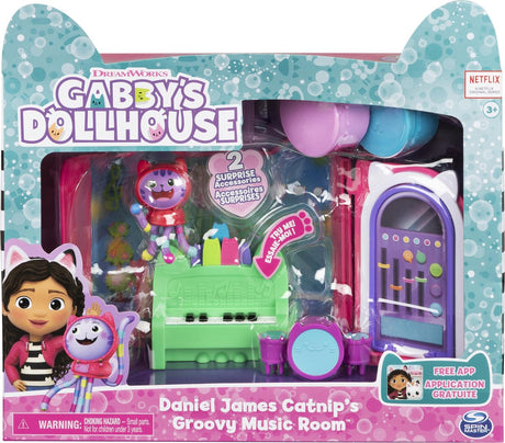 Gabby's Dollhouse - Coffret de jeu pour salle de musique DJ Catnip