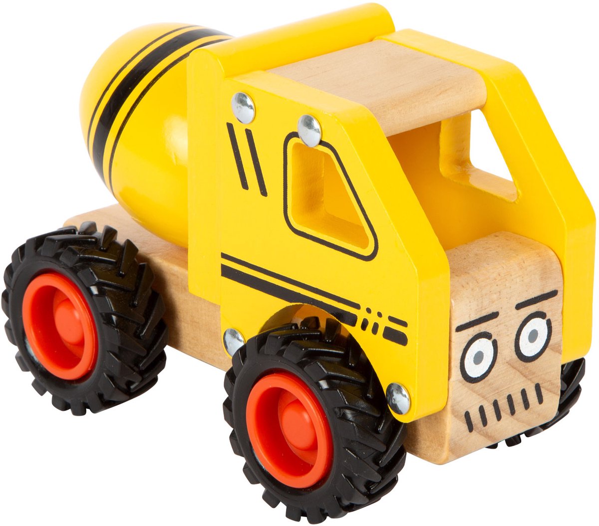 Small foot - camion de ciment en bois jaune