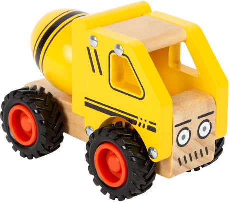 Small foot - camion de ciment en bois jaune
