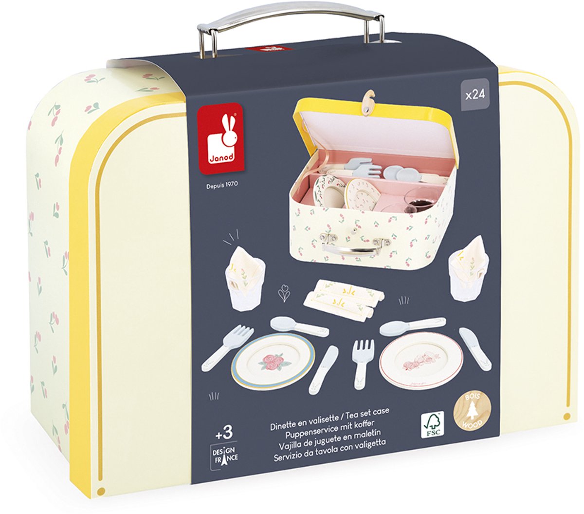 Janod - mamie brillante - jouet valise pique-nique