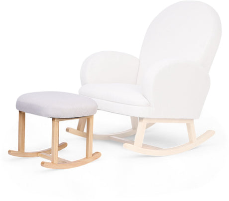 Repose-pieds Childhome pour chaise à bascule – lin – beige – finition confortable et élégante