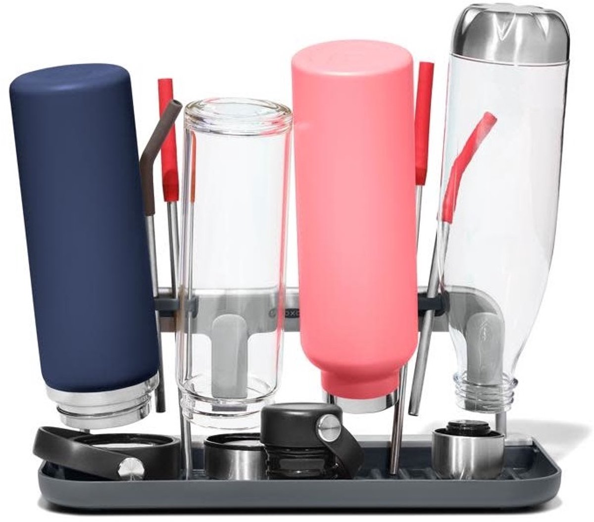 Oxo - égouttoir pour bouteilles d'eau et mugs de voyage