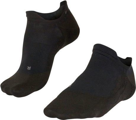 Falke go5 chaussettes de golf invisibles anti-ampoules en coton matériau fonctionnel hommes noir - taille 44-45