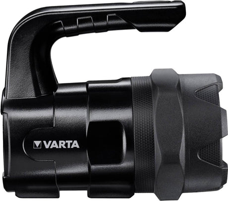 Lampe de poche Varta Indestructible BL20 Pro - 400 lumens - portée lumineuse de 400 mètres - avec 6 piles AA - IP54 résistante aux éclaboussures - résistante aux chutes jusqu'à 4 mètres