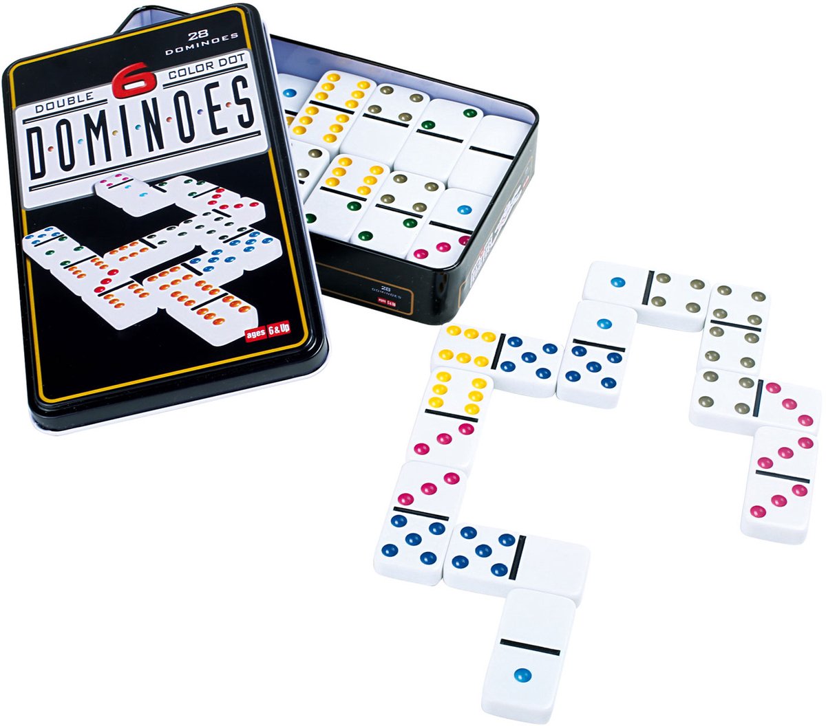 Small foot - jeu de dominos 6 couleurs