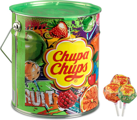 Boîte de fruits Chupa Chups - bonbons - saveur cerise, fraise, pomme et orange - 1x150 pièces