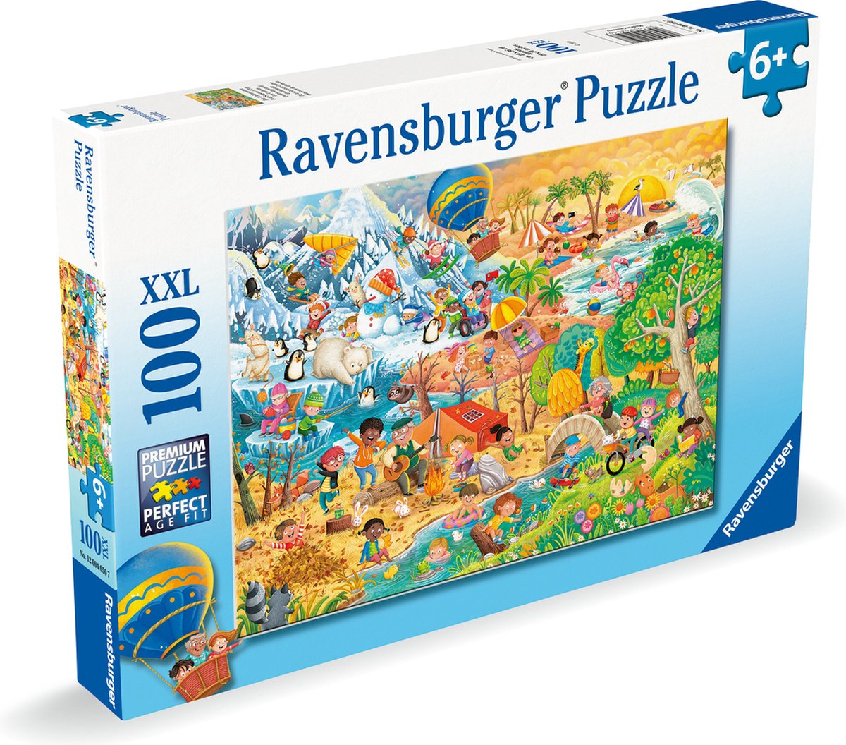 Ravensburger puzzle xxl quatre saisons, 100 pcs.