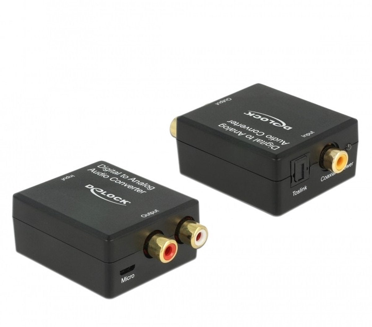 Delock convertisseur audio numérique-analogique (dac) audio haute résolution