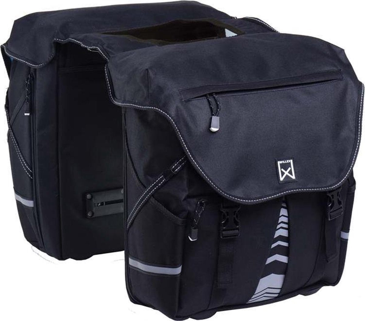 Sac à bagages Willex 1200 xl - sac à vélo double - 50 litres - noir