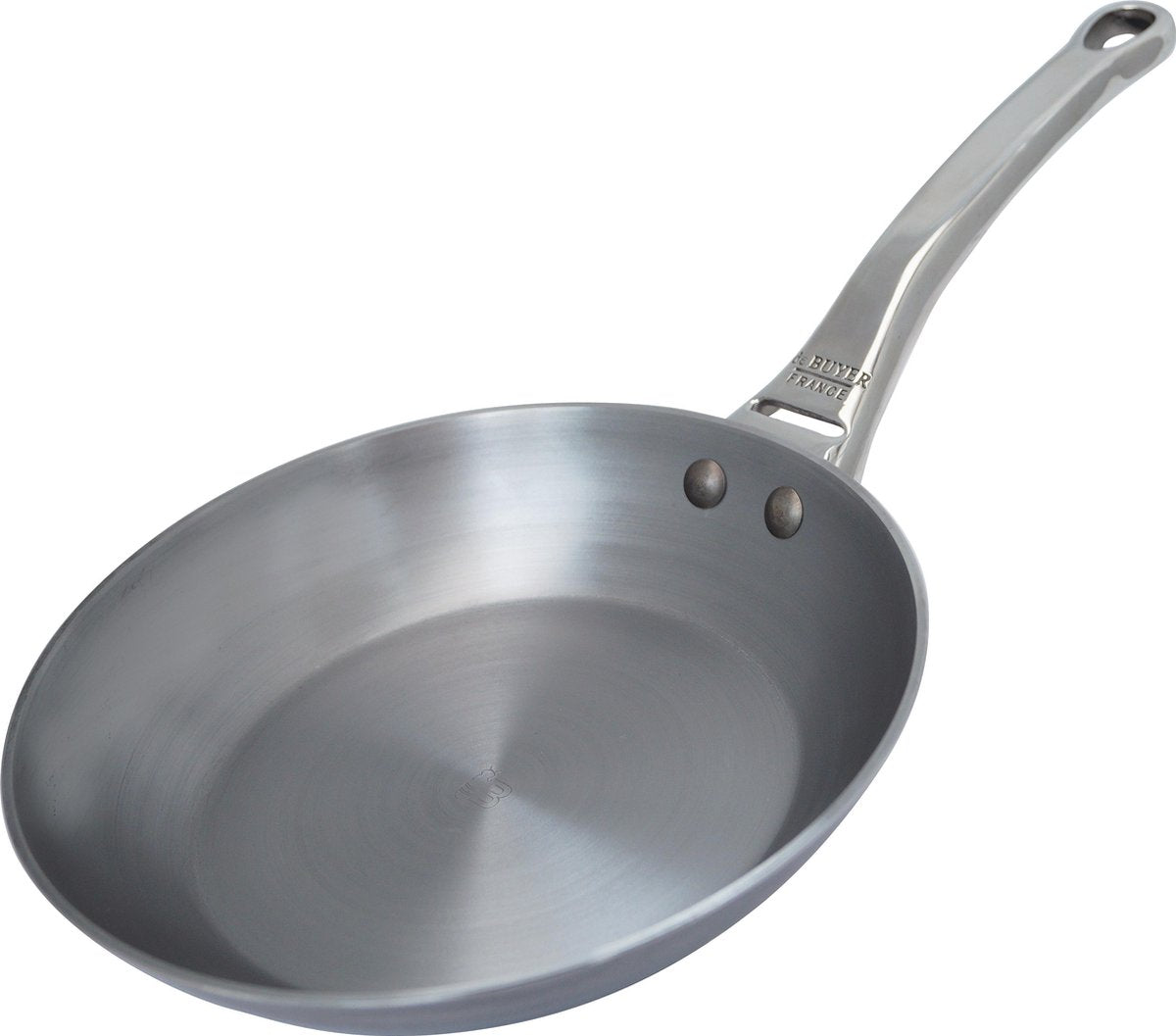 Poêle Debuyer de Buyer Mineral B Pro ø 28 cm - Tôle d'acier - Sans PFAS - Compatible induction - Fabriquée en France