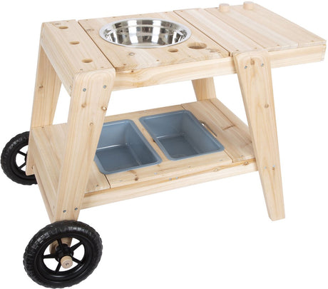 Petit pied - cuisine de boue en bois compact