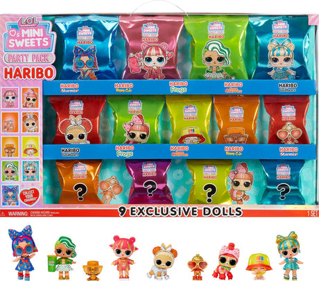 Mdr. surprendre! aime les mini bonbons x pack de fête haribo - minipop