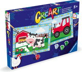Ravensburger creart peinture par numéro - tracteur avec décor