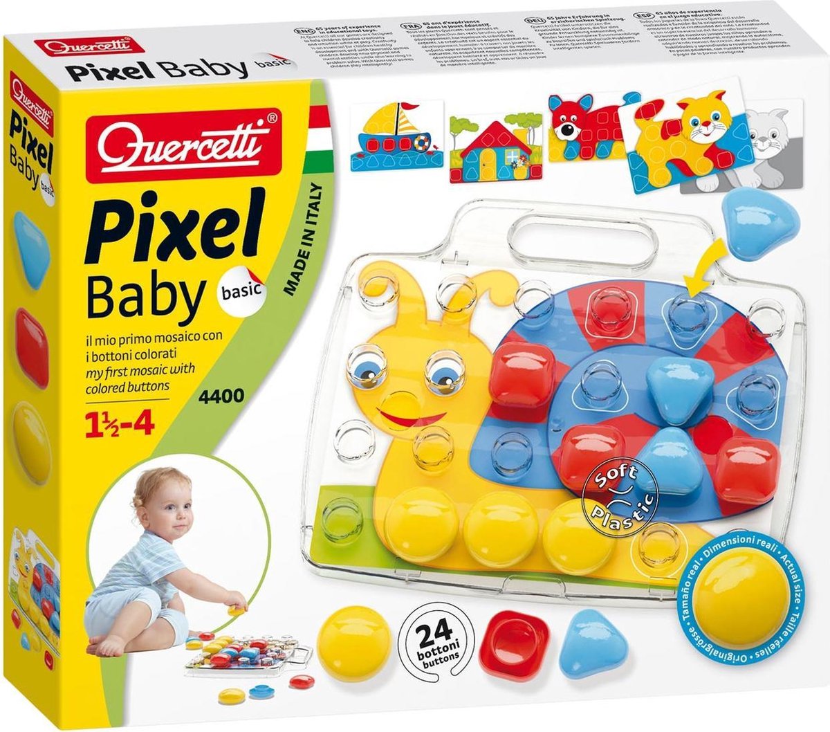 Quercetti pixel bébé insertmosaïque escargot