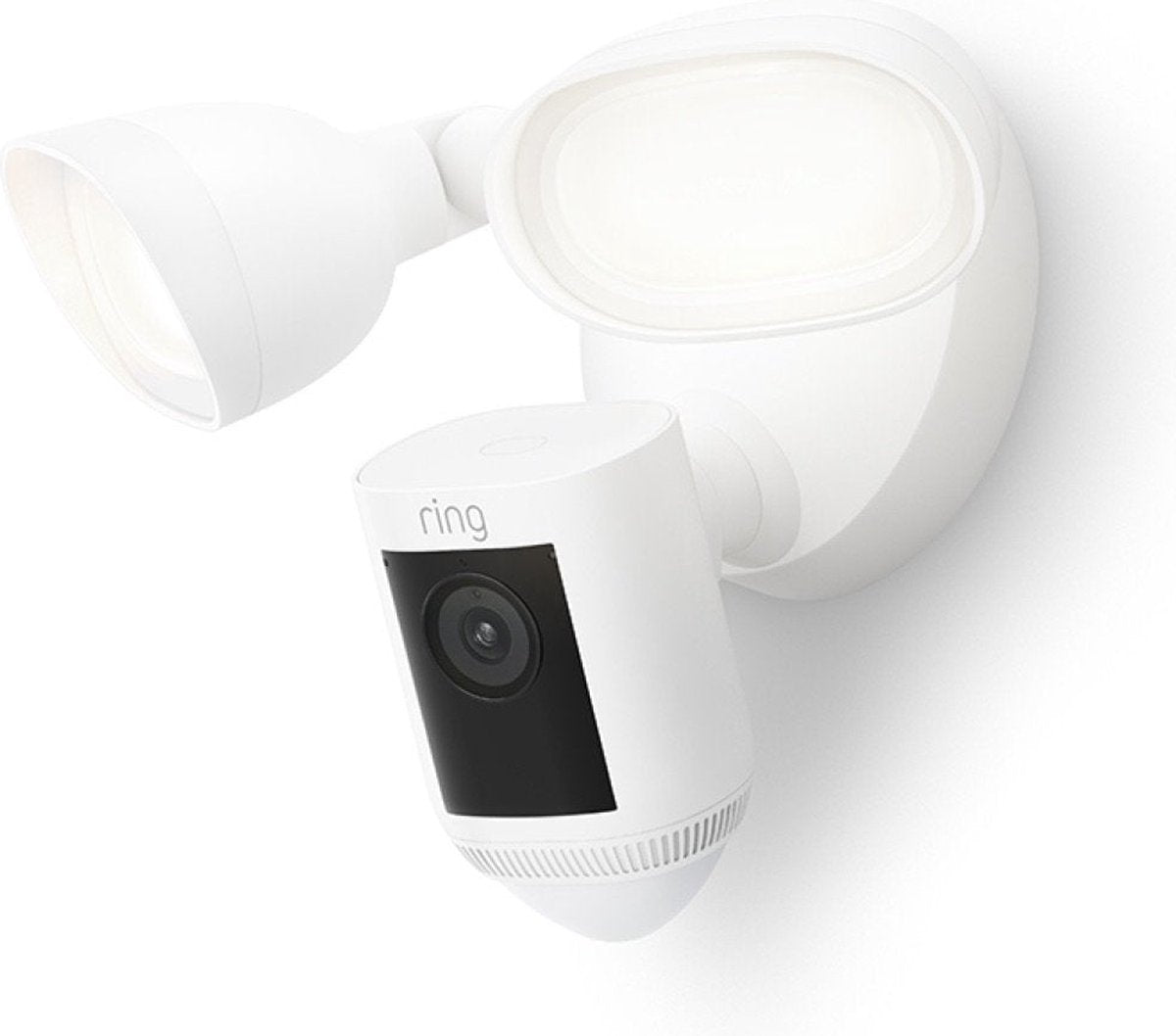 Ring Floodlight Cam wired pro - caméra de sécurité ip - extérieur - avec spots - blanc