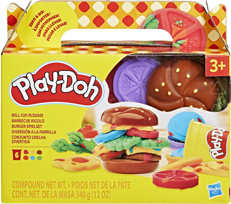 Play-doh grill ensemble de jeu amusant, cuisine ludique, jouets pour 3 ans et plus