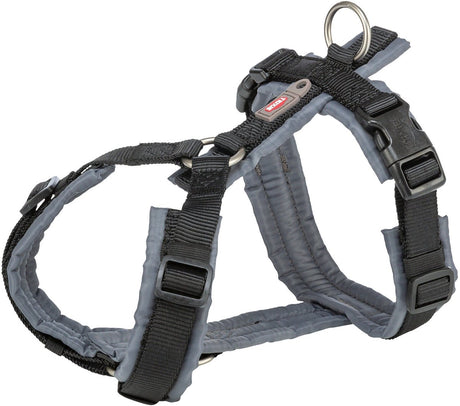 Trixie Dog Harness Premium Draw Black Grey