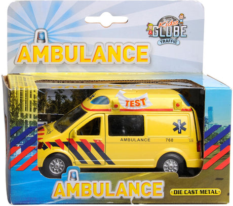Globe ambulance pour enfants nl moulé sous pression pb avec lumière et son 13 cm