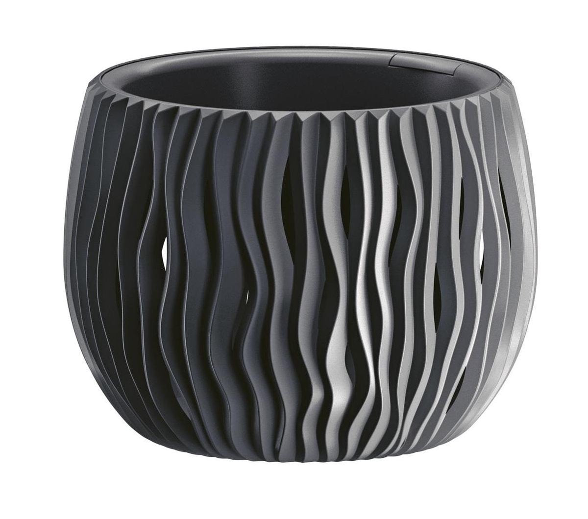 Pot de fleur Prosperplast avec insert de bol de sable dsk180 s433 anthracite décoratif