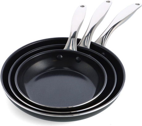 Daily food by Jeroen Meus - set de poêles 3 pièces ø20+24+28cm - induction - sans pfas