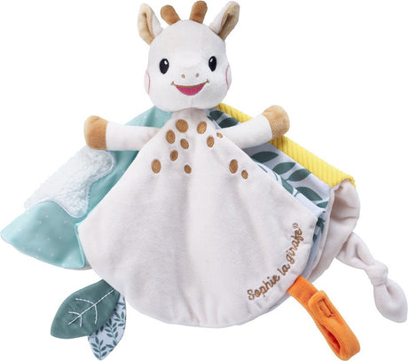 Doudou Sophie la girafe avec attache tétine - doudou doux pour bébé et accessoire pratique - idéal pour le confort, les récréations et comme cadeau de maternité