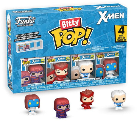 Funko X Men Bitty Pop! figurine en vinyle pack de 4 mini figurine magnéto 2,5 cm - 2 cm
