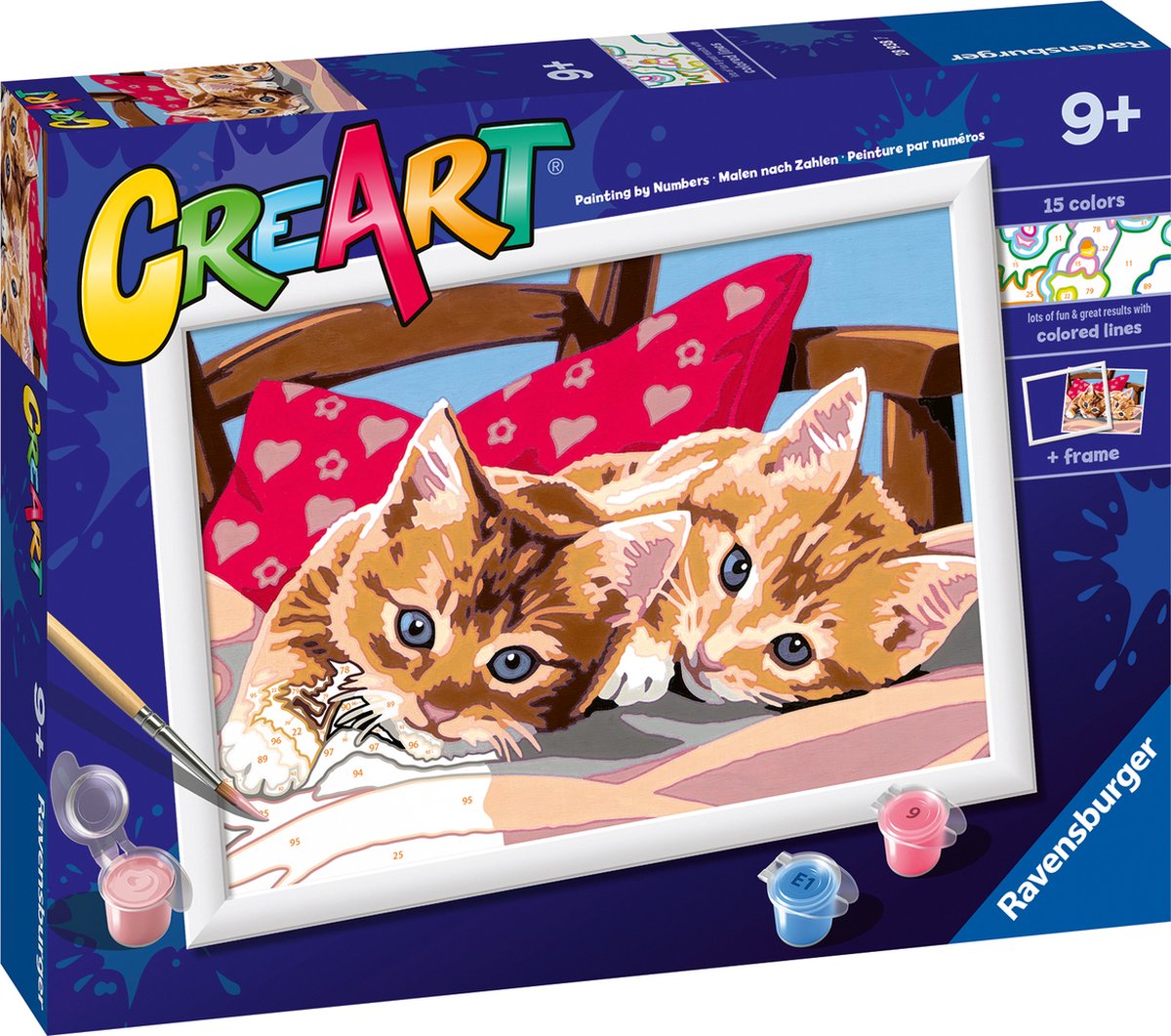 Ravensburger Creart peinture au numéro - deux chats câlins