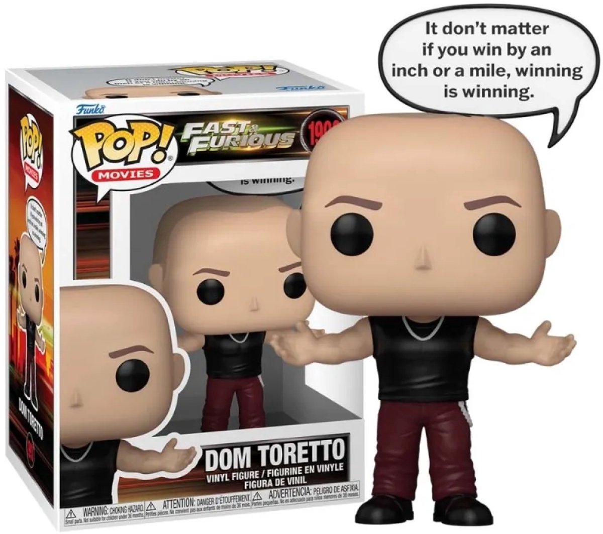 Funko fast furious dom toretto vinylfiguur 1993 unisex pop! - neutraal - standard