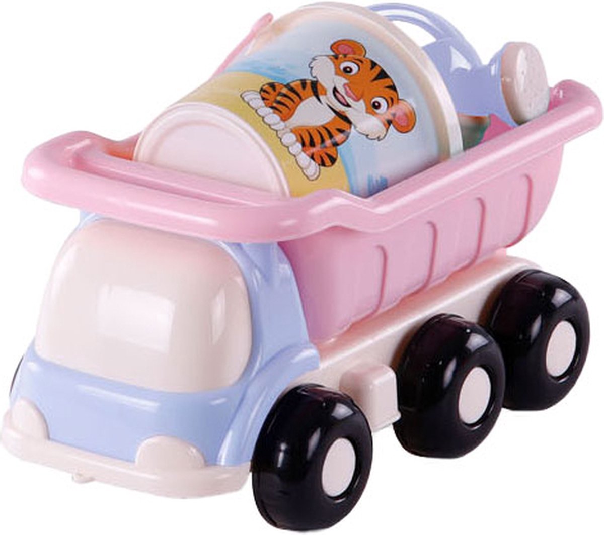 Cavallino Strand Kiepwagen avec seau de seau rose, 5dlg.