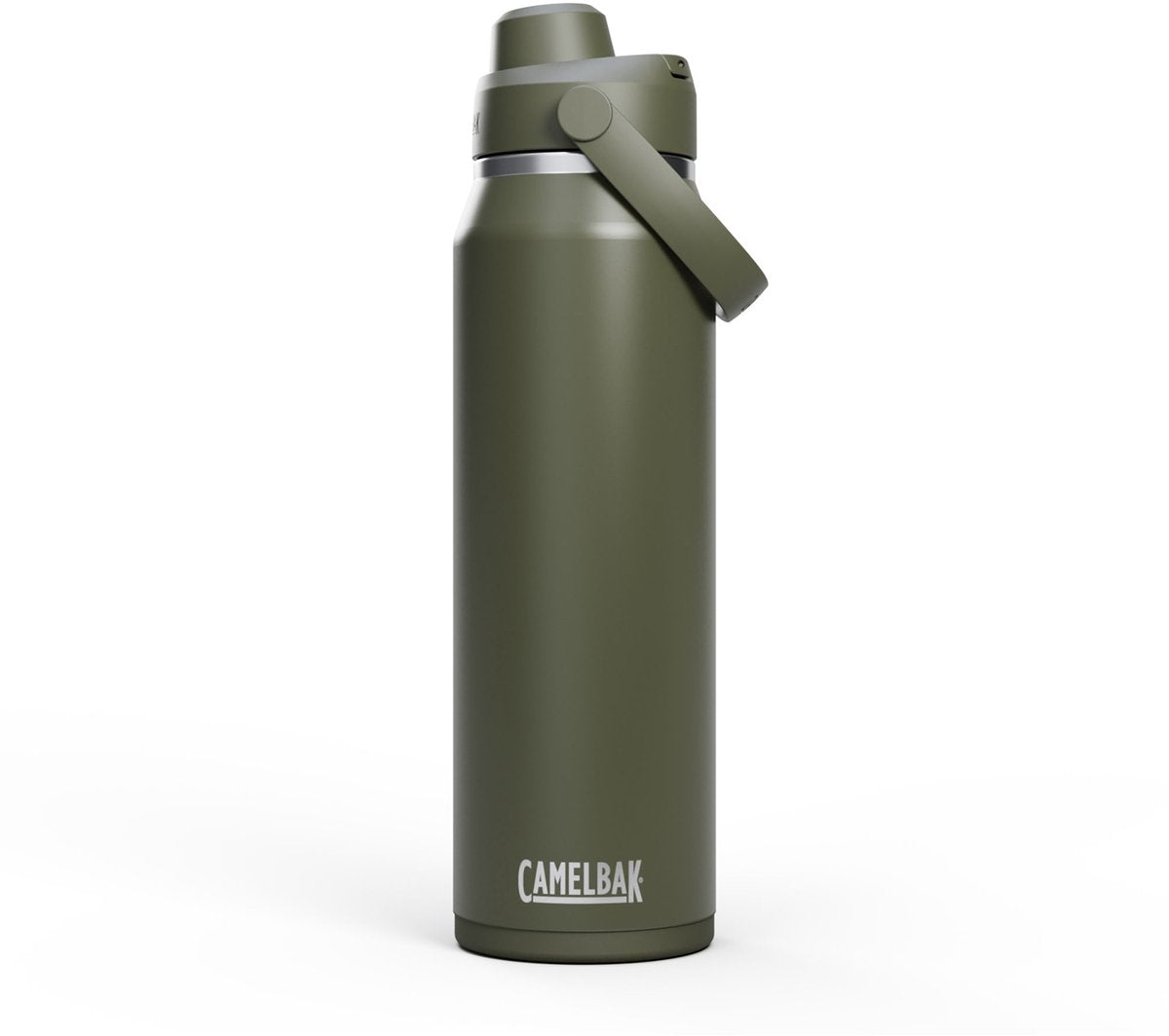 Gourde Camelbak thrive chug - 1 l - acier inoxydable - avec bouchon à vis - bouteille d'eau isolante - vert