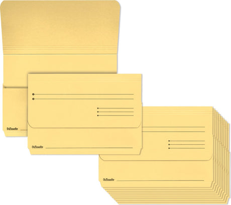 Chemises à insertion en manille Esselte - Format A4 - 25 pièces - jaune