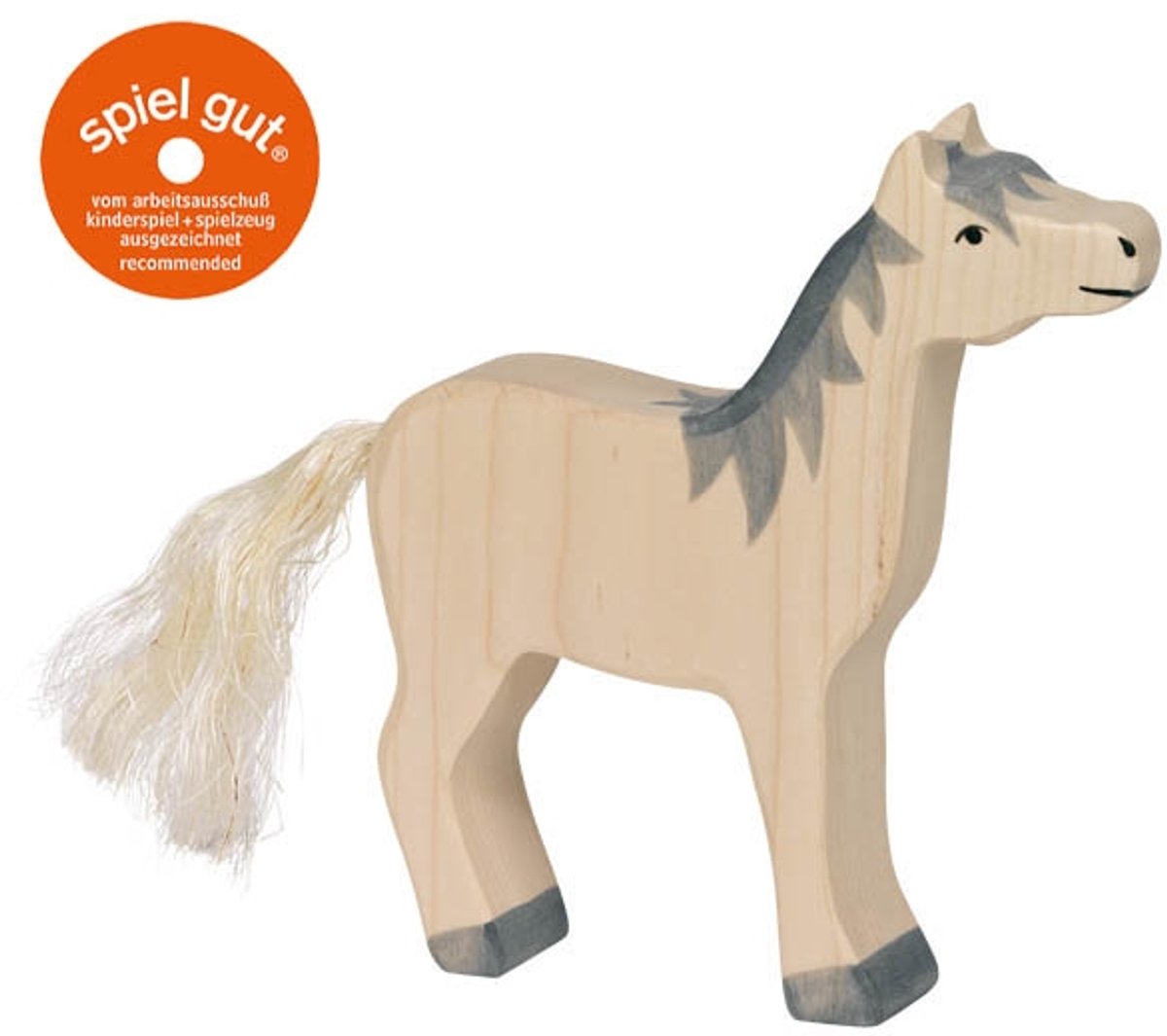 Cheval Holztiger, tête haute, gris m