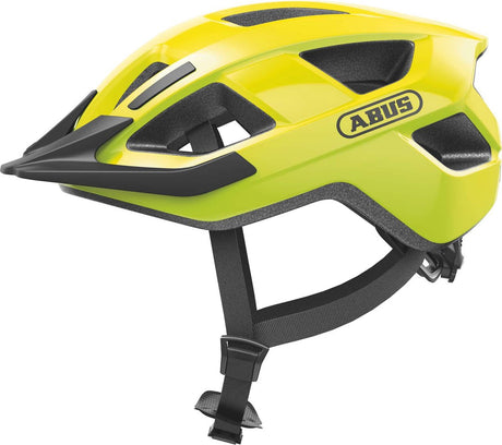 Abus casque aduro 3.0 led signal jaune m 52-58cm
