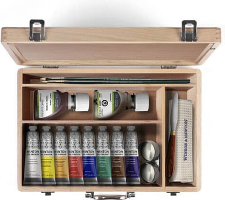 Winsor Newton Winton Boîte à bois à huile