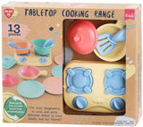 Cuisinière de table Playgo avec accessoires de jeu - 13 pièces.