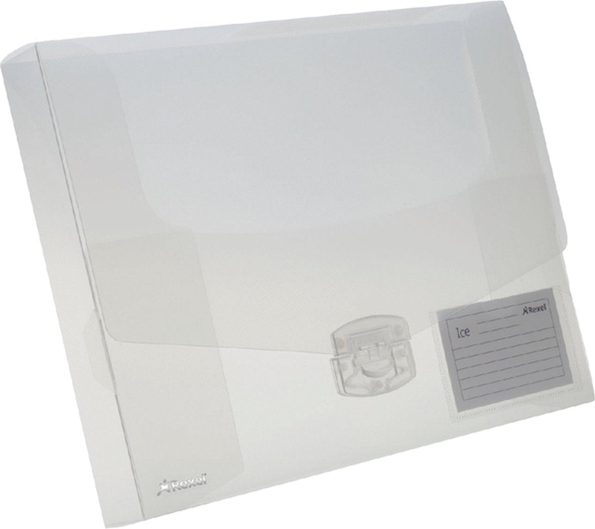 Rexel elastobox glace dos transparent de 4 cm