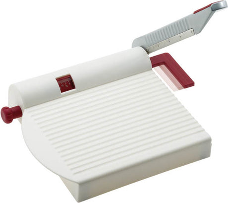 Coupe-fromage Westmark avec couteau tranchant, épaisseur de coupe variable, acier inoxydable aluminium plastique, fromarex, blanc rouge argent, 70002260