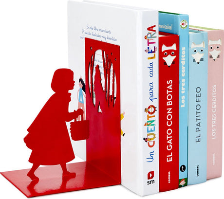 Balvi serre-livres Le Petit Chaperon Rouge métal rouge