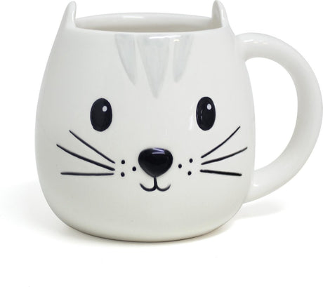 Balvi gobelet chat minou céramique blanche