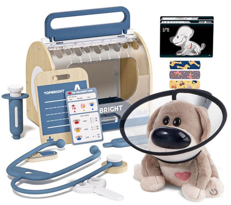 Topbright soins animaux dr. Peluche de soin interactive pour chien - lauréate du prix de l'innovation bébé 2026