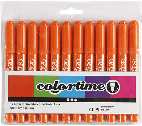 Marqueurs géants orange Creativ Company, 12 pcs.
