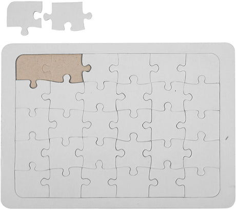 Puzzle Creativ company, taille 15x21 cm, blanc, 1 pièce