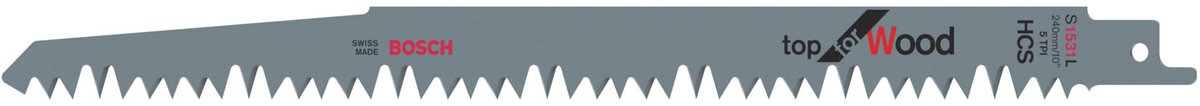 Bosch - lame de scie alternative s 1531 l top pour bois - 100 pièces