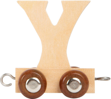 Small foot - train de lettres en bois - y - 12 pièces