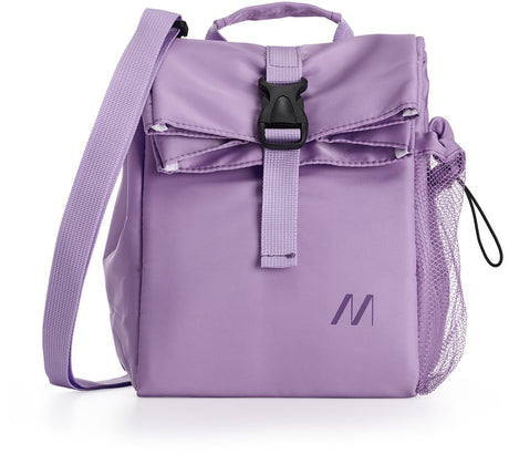 Sac isotherme Muitomas 15 litres - isolation thermique - un compartiment central - poche latérale pour bouteille - bandoulière réglable - violet