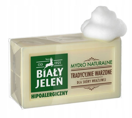 Biały jeleń hipoallergen - pain de savon naturel - bezzapachig - 150g - végétalien