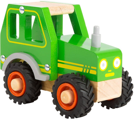 Small foot - tracteur en bois vert