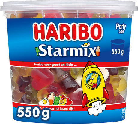 Haribo starmix - mélange de bonbons saveurs de fruits - 550g