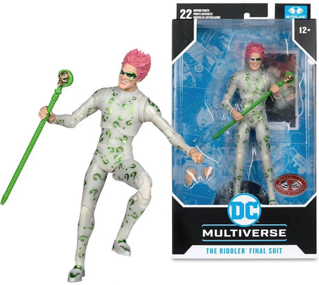 Mcfarlane Toys Batman Forever DC Multiverse Action Figure Riddler (Costume Final) (édition Platine Rouge) Figurine Action 18 cm