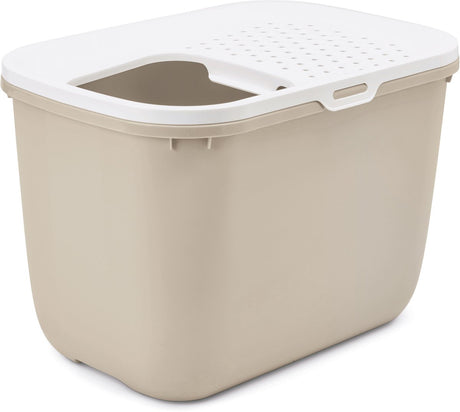 SAVIC KATTENBAK Hop en Mocca White